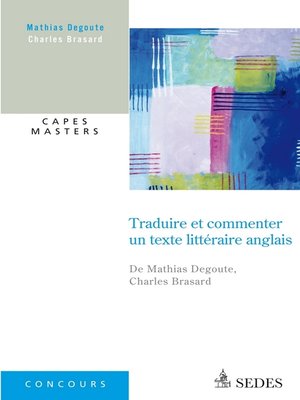 cover image of Traduire et commenter un texte littéraire anglais